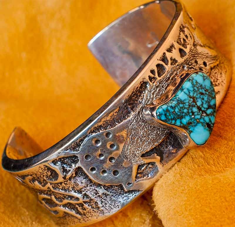 Lone Mountain Turquoise Bracelet, John Shopteese