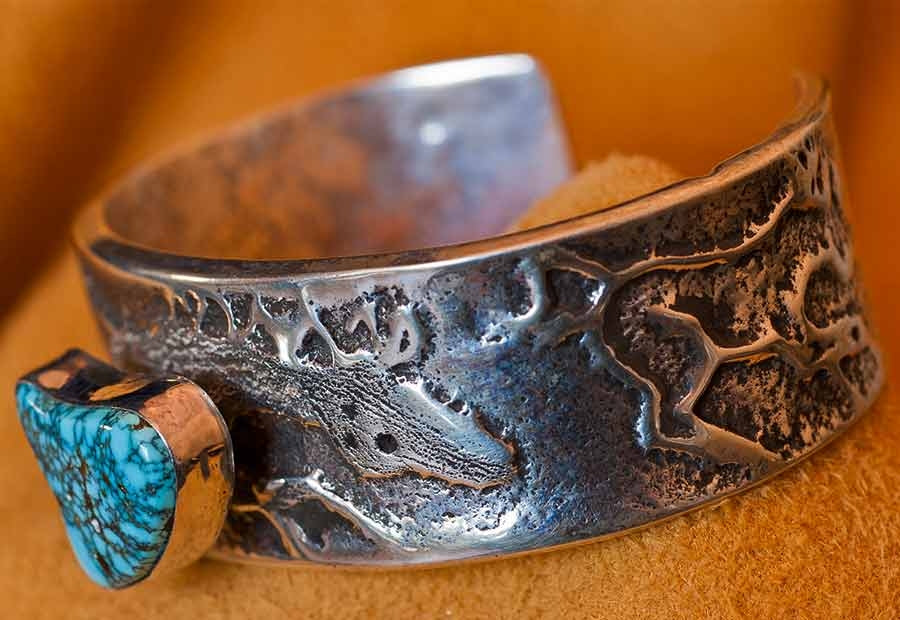 Lone Mountain Turquoise Bracelet, John Shopteese