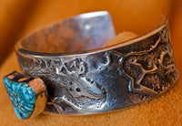 Lone Mountain Turquoise Bracelet, John Shopteese