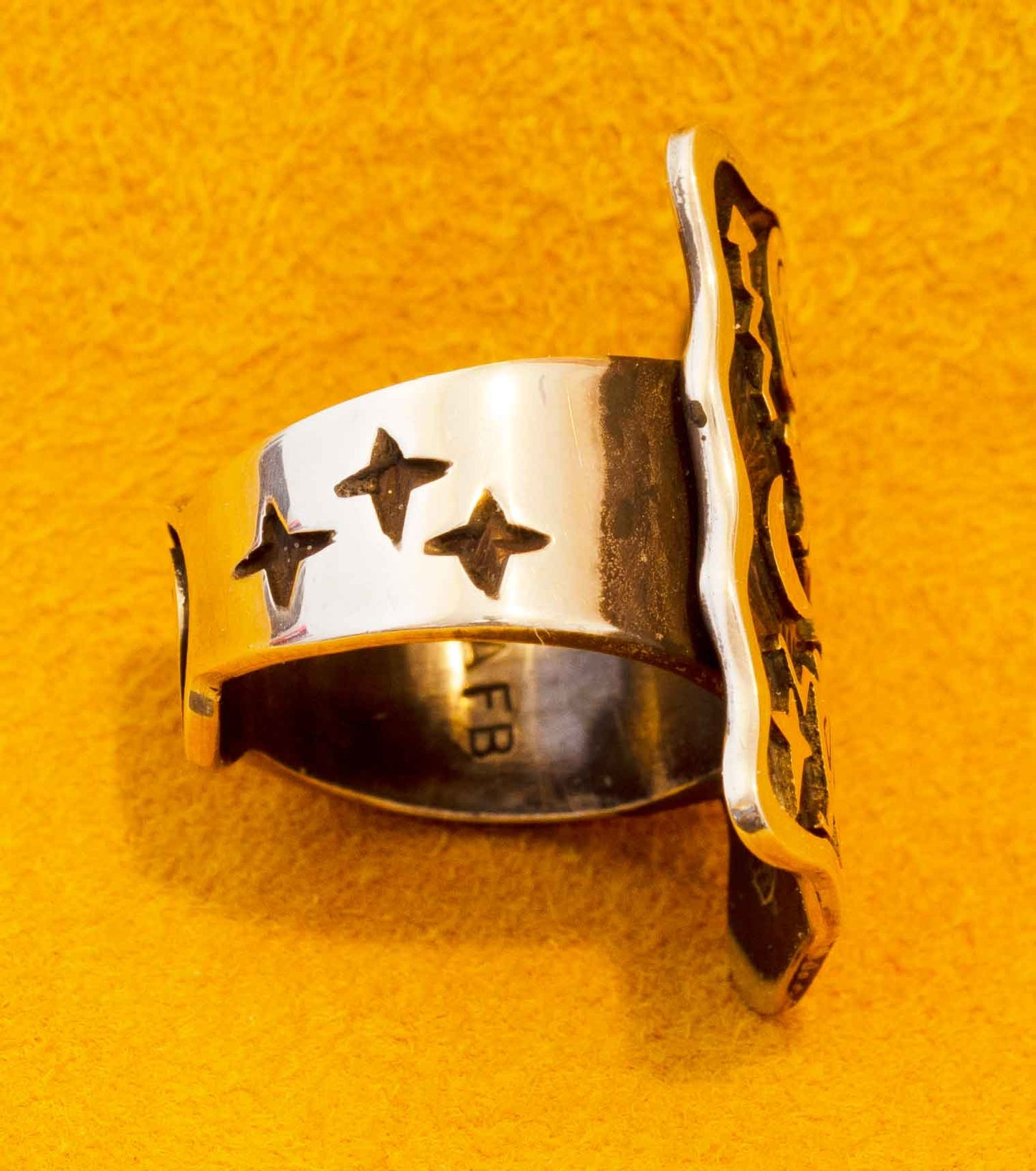 Arland Ben Silver and Gold Ring