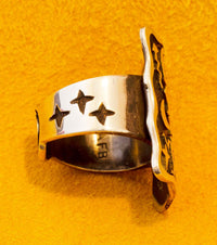 Arland Ben Silver and Gold Ring