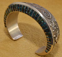 Lonn Parker Turquoise and Silver Bracelet