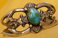 Blue Gem Turquoise Bracelet Handmade by Lonnie Parker